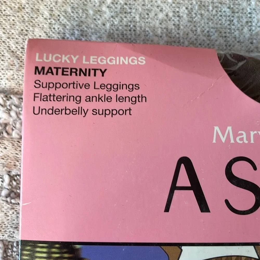 Marvelous Mama Assets by Sara Blakey Lucky Leggings Maternity Brown Sz 1